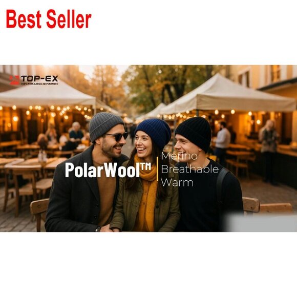 Merino Wool Fisherman Beanie Classic Warm Winter Knit Hat Unisex Versatile main image 7